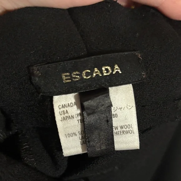 New Escada Tovah Wool straight leg pants - Picture 2 of 5